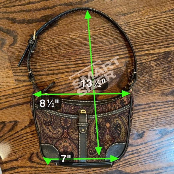 VINTAGE~ Etienne Aigner Small Tapestry Shoulder Bag Purse~MINT CONDITION~SKU049 - Picture 15 of 16